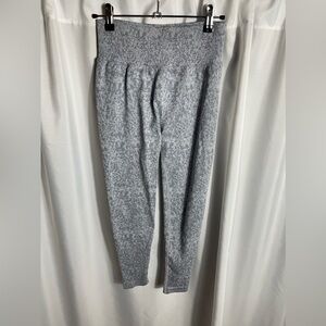 Knit Stretch Womens Size M Gray Patterned  Gym Workout Yoga Casual Leggings